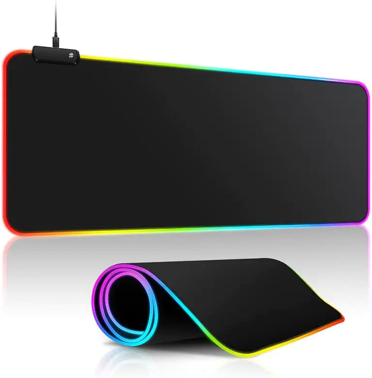 Gaming LED Mouse Pad – RGB Lighting, Waterproof, Non-Slip, Large Desk Mat