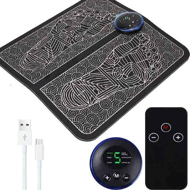 EMS Neuropathy Foot and Body Massage Mat – Electric Muscle Stimulation, Pain Relief
