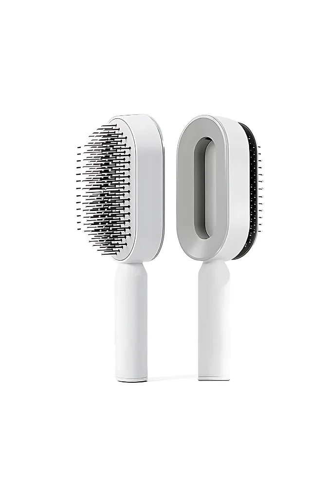 Self-Cleaning Pet Hair Brush – One-Click Clean, Soft Bristles for Dogs and Cats