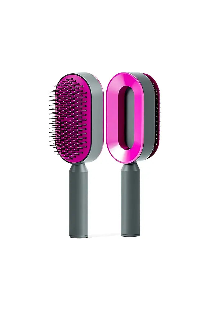 Self-Cleaning Pet Hair Brush – One-Click Clean, Soft Bristles for Dogs and Cats