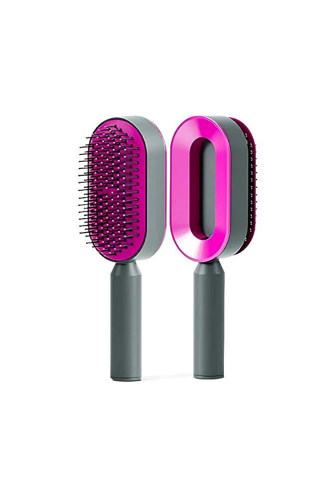 Self-Cleaning Pet Hair Brush – One-Click Clean, Soft Bristles for Dogs and Cats